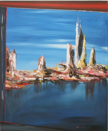 Moonscape by Budiasa - Excellent Art for your Wall
