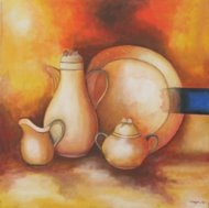 Afternoon Coffee by Yoga - Excellent Art for your Wall