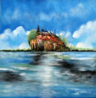 Tanah Lot Temple by Koming - Excellent Art for your Wall