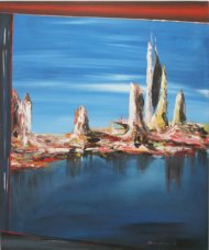 Moonscape by Budiasa - Excellent Art for your Wall