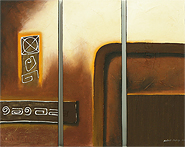 Triple Wood by RobertD. is an original painting for sale.