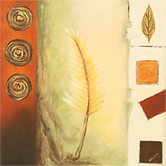 Feathery by Wardika is an original painting for sale.
