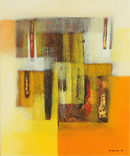 Orange Glow by Komang is an original painting for sale.