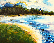 Serene Bay by Susana is a painting that will work with a modern interior design