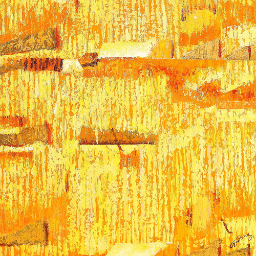 Golden Harvest by Giding is a painting that will work with a modern interior design