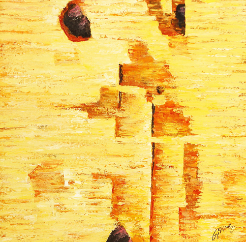 Desert by Giding is a painting that will work with a modern interior design