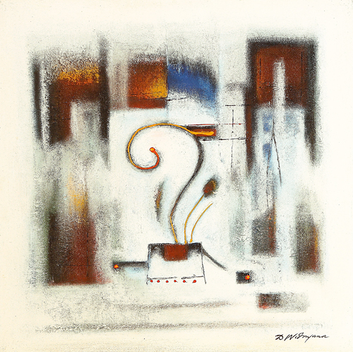 Blizzard Question by Widnyana is a painting that will work with a modern interior design