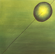 Green Orb 2 by Giding is a painting that will work with a modern interior design