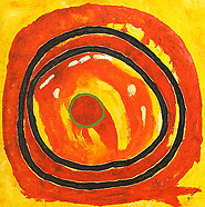 Abstract Circle 3 by Agung is a painting that will work with a modern interior design