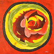 Abstract Circle 4 by Puun is a painting that will work with a modern interior design