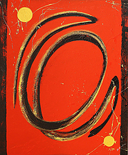 Indoniesian Rad by Sukendra is a painting that will work with a modern interior design