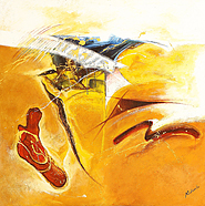 Muliarta Abstract 368 by Muliarta is a painting that will work with a modern interior design