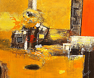 City of Sun by Mogi is a painting that will work with a modern interior design