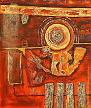 Aztec by Dedy is a painting that will work with a modern interior design
