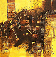 Mogi Abstract 386 by Mogi is a painting that will work with a modern interior design