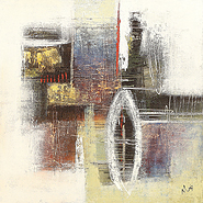 Bizzard Blow by Mogi is a painting that will work with a modern interior design