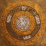 Aztec Puzzle by Gaudin is a painting that will work with a modern interior design