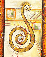 Reverse Clef by Eka is a painting that will work with a modern interior design