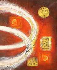 White Rings by Eka is a painting that will work with a modern interior design