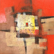 Red Puzzle by Arya is a painting that will work with a modern interior design