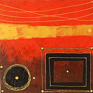 Scarett Celebration by Komang is a painting that will work with a modern interior design