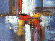 Lingga Abstract 708 by Lingga is a painting that will work with a modern interior design