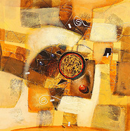 Autumn Joy by Nyoman is a painting that will work with a modern interior design
