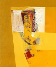 Terracotta Shapes by Sadiana is a painting that will work with a modern interior design