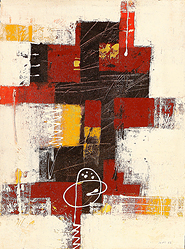 Abstract in Snow by Sadiana is a painting that will work with a modern interior design