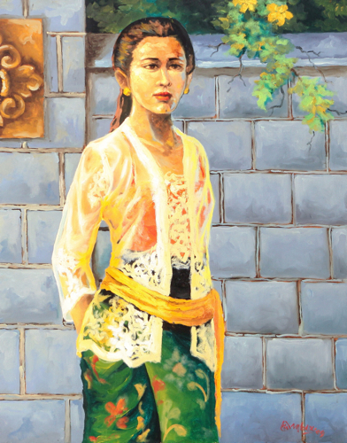 Balinese Lady  by Ambik Original Fine Art from Ketut Rudi