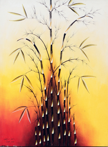 Black Bamboo by Ketut Asta Original Fine Art from Ketut Rudi