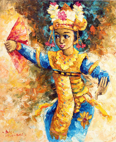 Legong by Azis Onassis Original Fine Art from Ketut Rudi