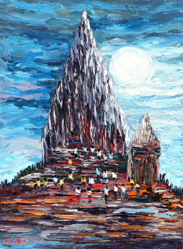 Prambanan by Azis Onassis Original Fine Art from Ketut Rudi