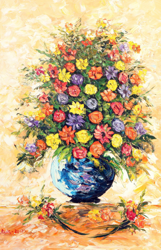 The Bouquet by Azis Onassis Original Fine Art from Ketut Rudi