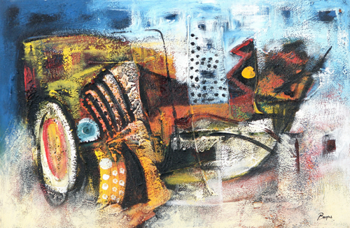 Meeting Head-on by Bagus Original Fine Art from Ketut Rudi