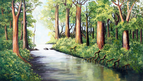 River by Sumertha Original Fine Art from Ketut Rudi