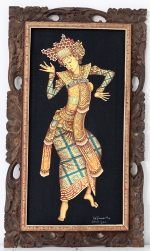 Balinese Dancer - Footsteps by Sumertha Original Fine Art from Ketut Rudi