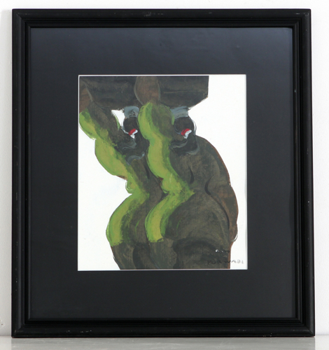 Caryatids by Purwadi Original Fine Art from Ketut Rudi