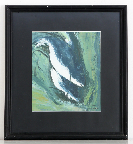 Fish on Green by Purwadi Original Fine Art from Ketut Rudi
