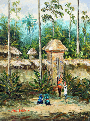 Returning Home by Soleh Jablay Original Fine Art from Ketut Rudi