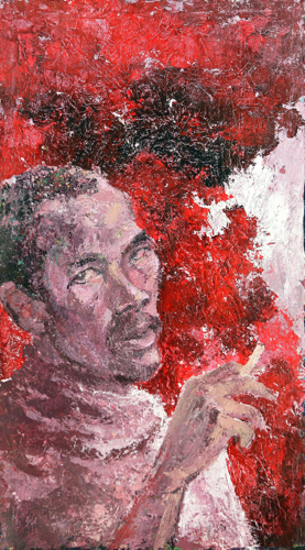 Sony Santosa - Self Portrait by Sony Santosa Original Fine Art from Ketut Rudi