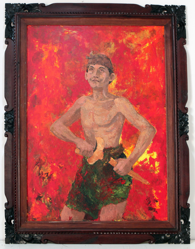 The Last Puputan (Portrait of I Gusti Ngurah Rai) by Sony Santosa Original Fine Art from Ketut Rudi