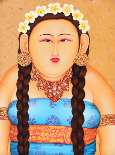Lady Bali by Wayan Werta Original Fine Art from Ketut Rudi