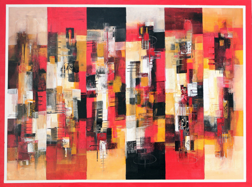 Stripes by Yanto Original Fine Art from Ketut Rudi