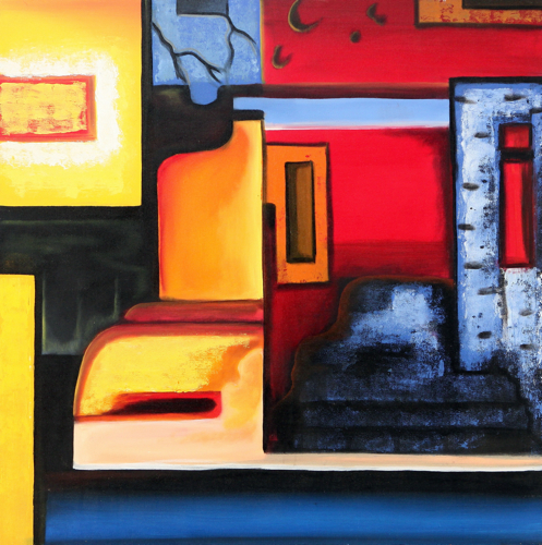 Bookends by Yanto Original Fine Art from Ketut Rudi