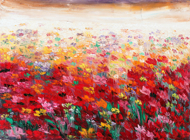 Poppy Fields by Abdi Original Fine Art from Ketut Rudi