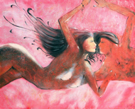 Flow 2007 by Anwar Original Fine Art from Ketut Rudi