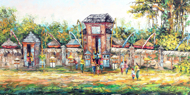 Ceremony at Pura by Azis Onassis Original Fine Art from Ketut Rudi