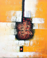 Guitar Play by Wayan Danas Original Fine Art from Ketut Rudi