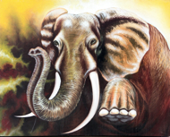 Into the Eyes of the Bull by Darwin Original Fine Art from Ketut Rudi